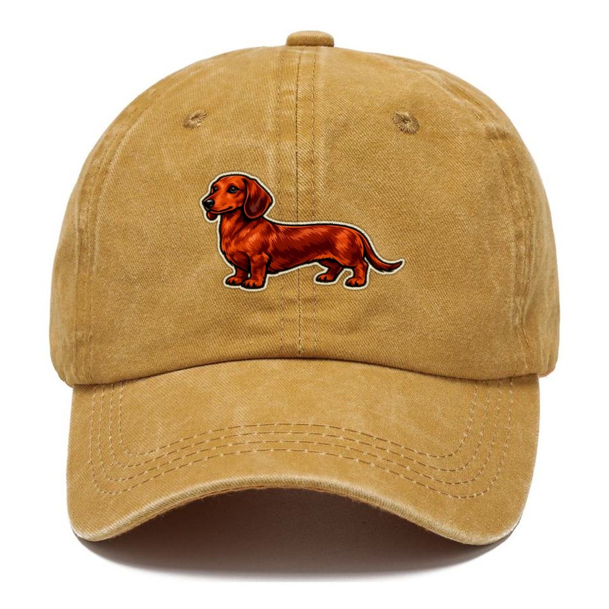 Red Smooth Dachshund Classic Cap – Golden Harvest