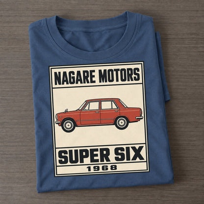 Nagare Super Showa Speed Plates Classic T-shirt – Twilight Navy