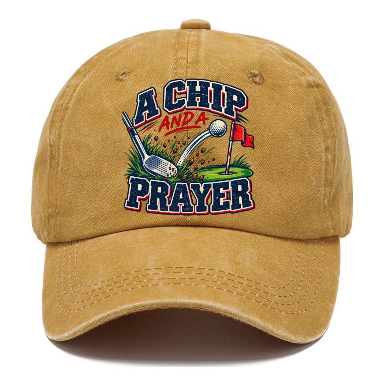 A Chip And A Prayer Golf Life Classic Cap – Golden Harvest