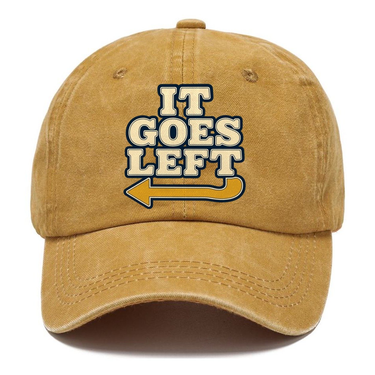 It Goes Left Rock Climbing Classic Cap – Golden Harvest