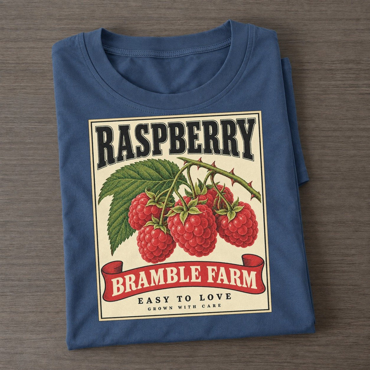 Raspberry Orchard Crate Classic T-shirt – Twilight Navy