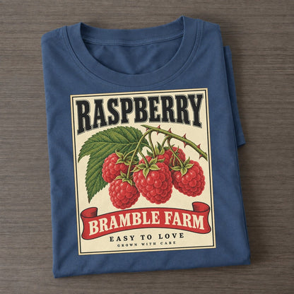 Raspberry Orchard Crate Classic T-shirt – Twilight Navy