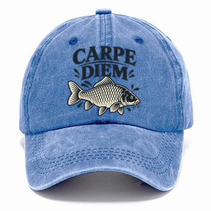 Carpe Diem Carp Fishing Elegant Classic Cap – Summer Sky