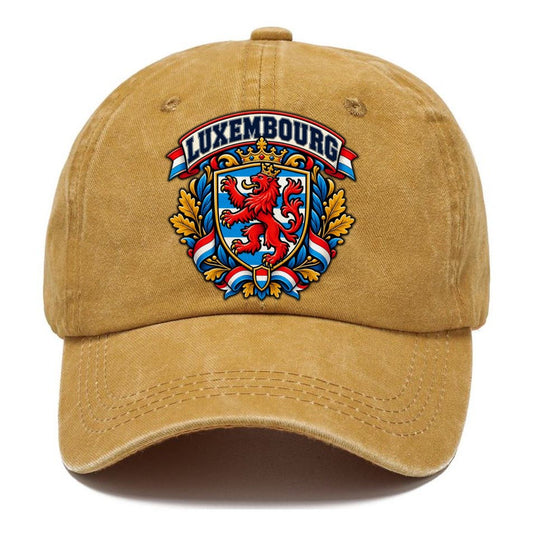 Luxembourg Retro Badge Country Logos Classic Cap – Golden Harvest