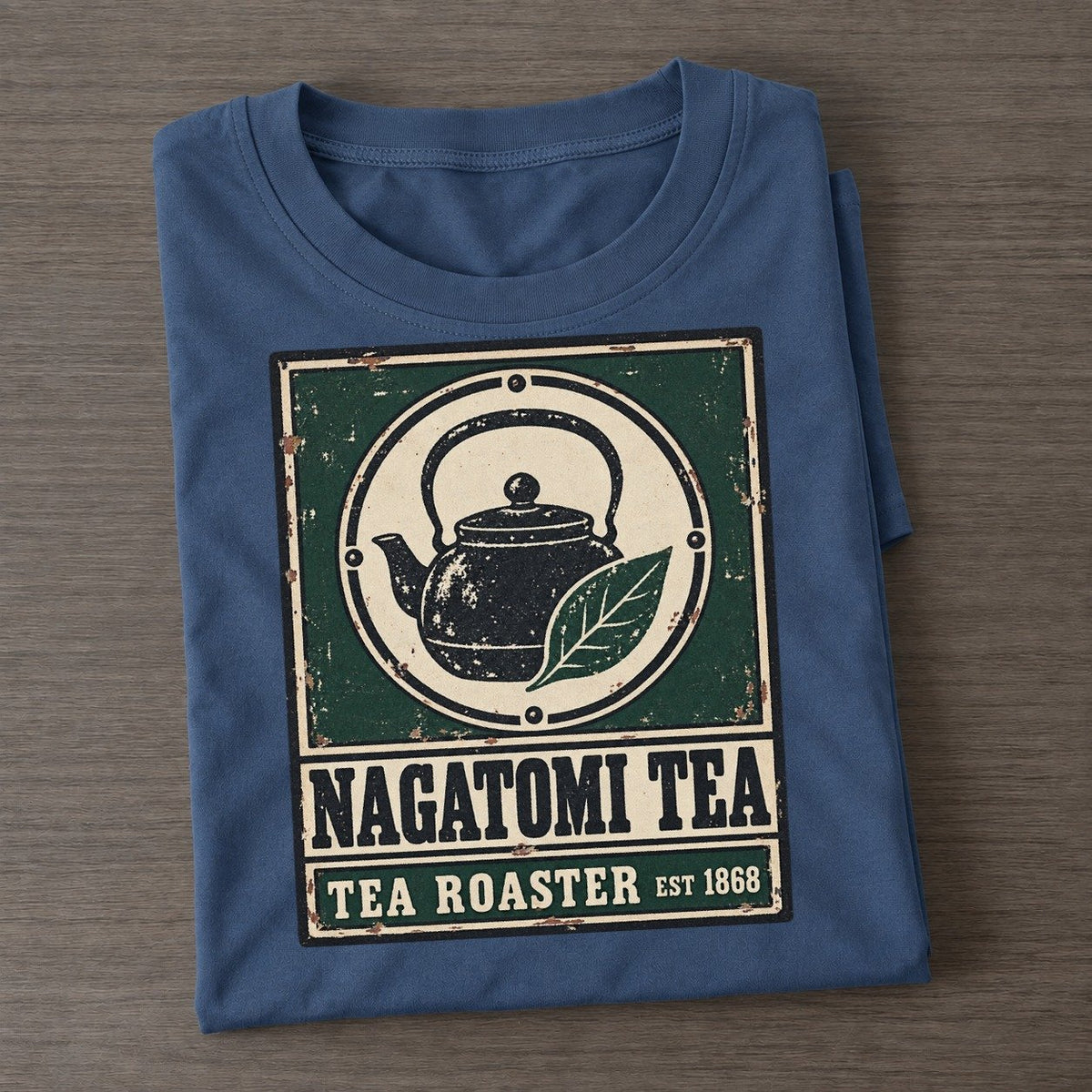 Nagatomi Tea Roasters Noren Trade Co Classic T-shirt – Twilight Navy