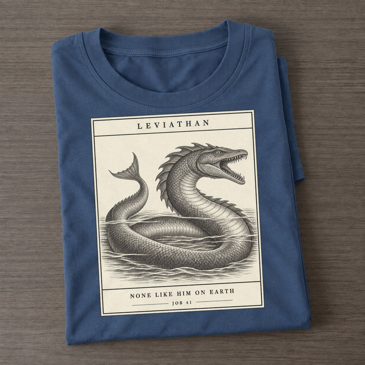 Leviathan Specimen Plate Creature Canticle Classic T-shirt – Twilight Navy