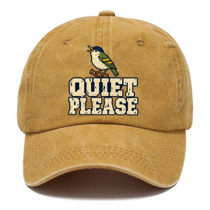 Quiet Please Birdwatching Classic Cap – Golden Harvest