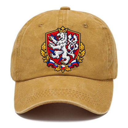 Czech Republic Heraldic Crest Country Logos Classic Cap – Golden Harvest