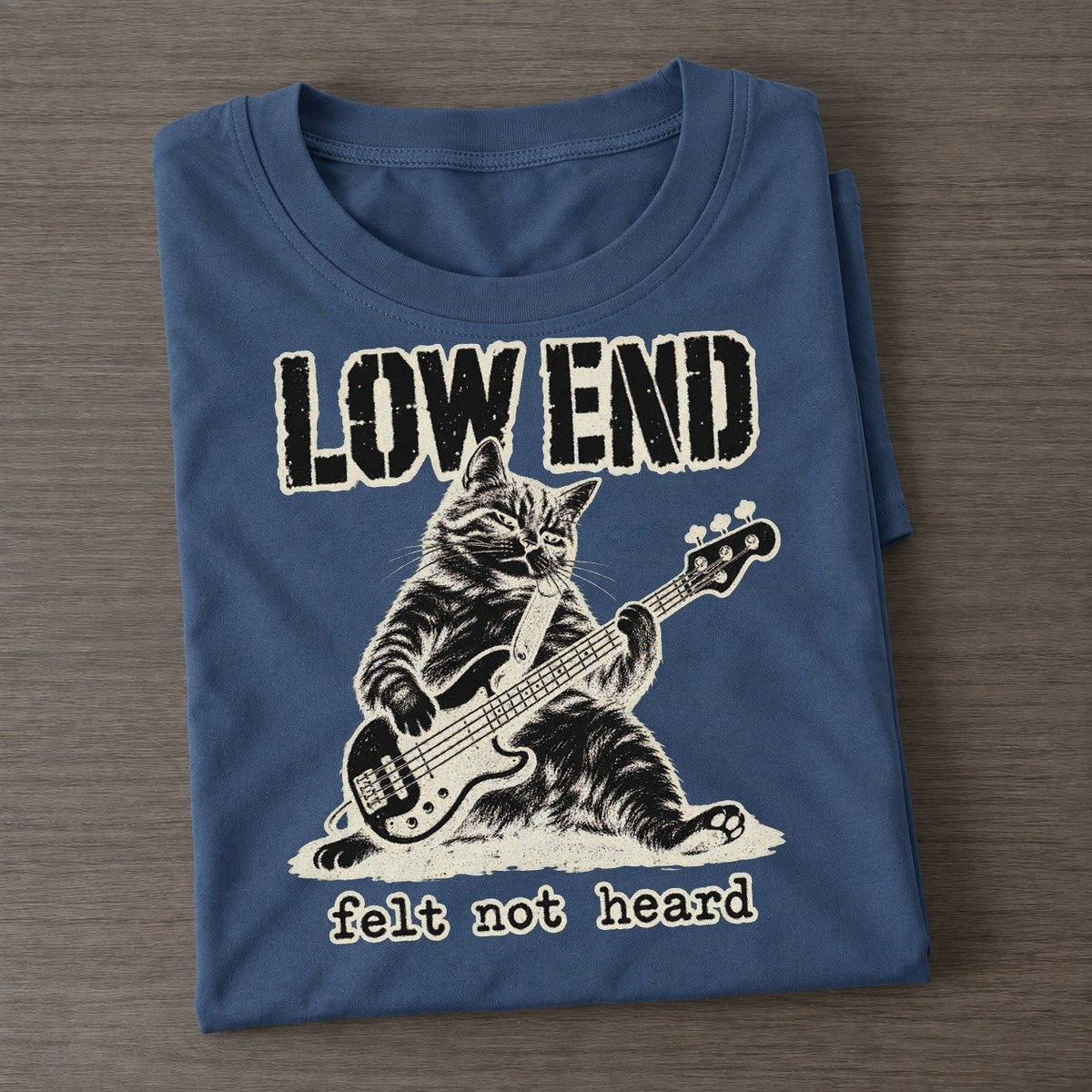 Bass Cat Alley Cat Records Classic T-shirt – Twilight Navy