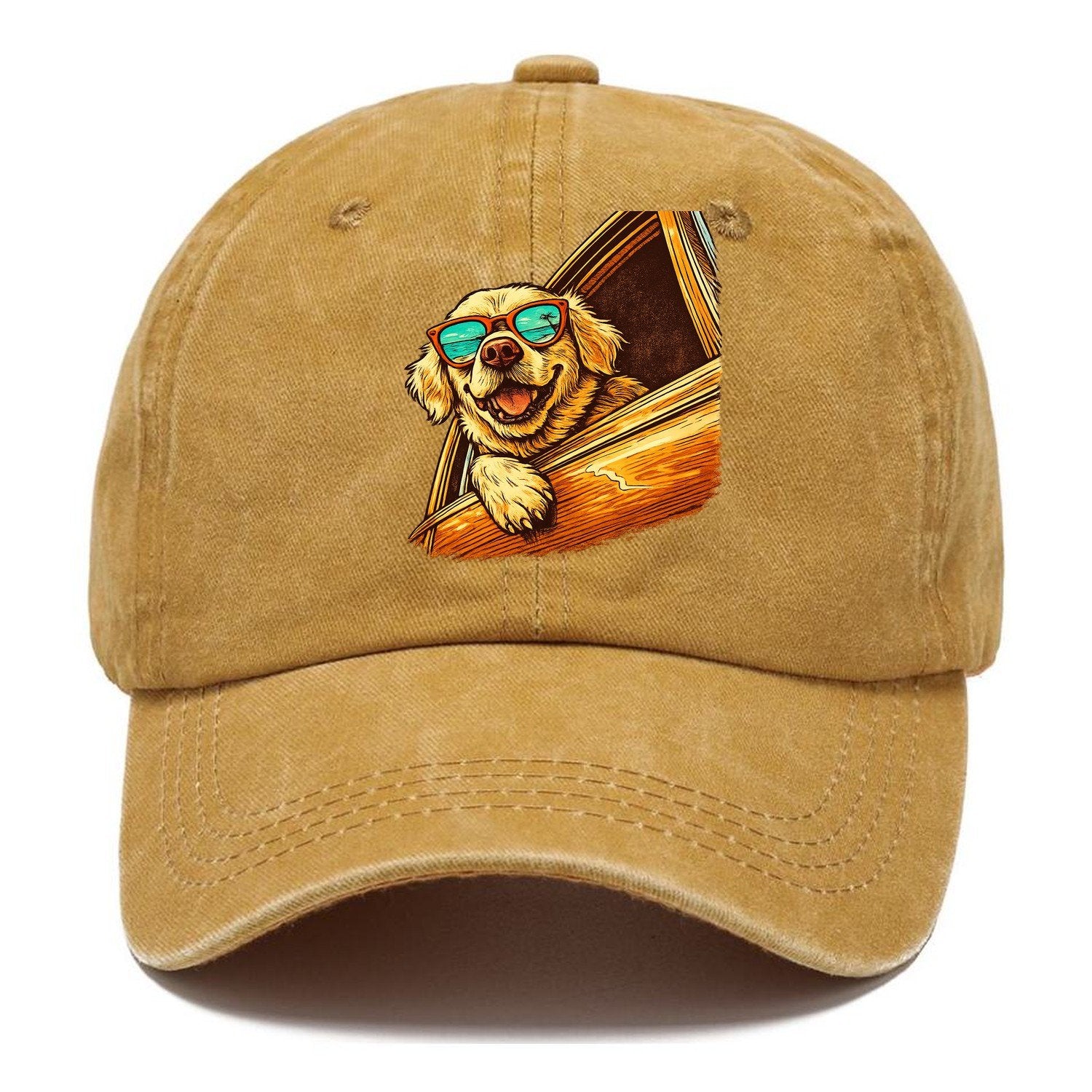 Golden Retriever Shades Road Trip Classic Cap – Golden Harvest