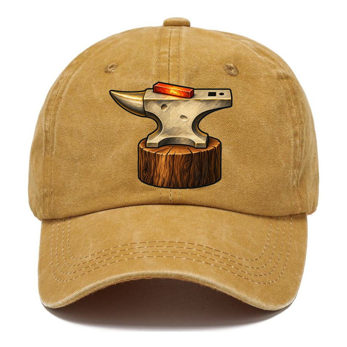 Anvil And Hot Bar Blacksmithing Classic Cap – Golden Harvest