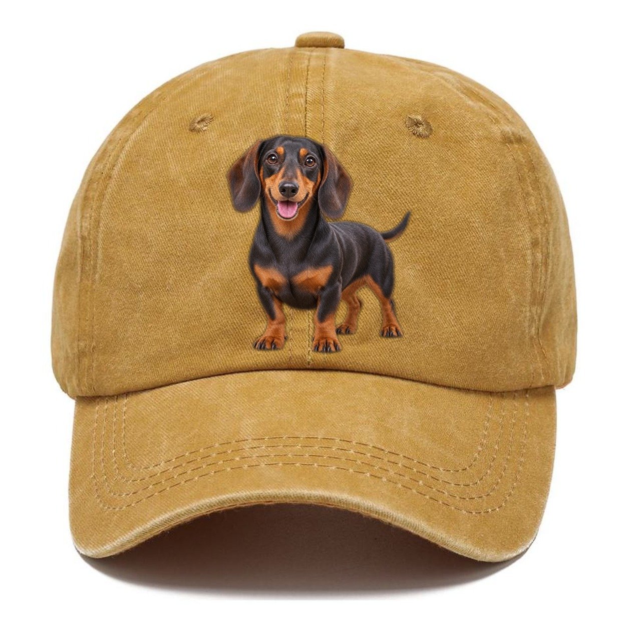 Dachshund Standing Top Breeds Classic Cap – Golden Harvest