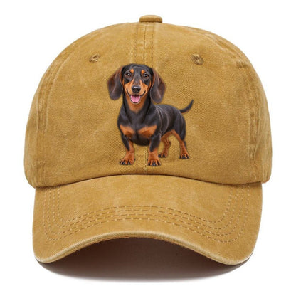 Dachshund Standing Top Breeds Classic Cap – Golden Harvest