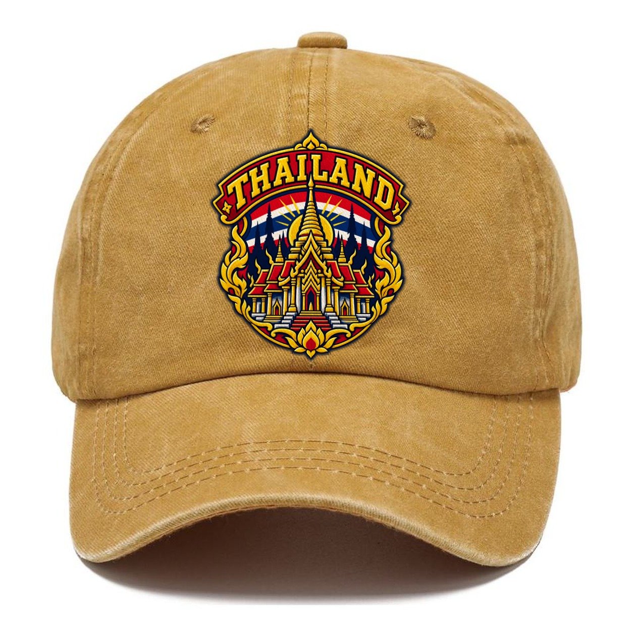 Thailand Retro Badge Country Logos Classic Cap – Golden Harvest
