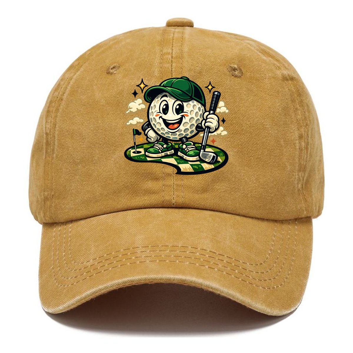 Green Fairway Mascot Classic Cap – Golden Harvest