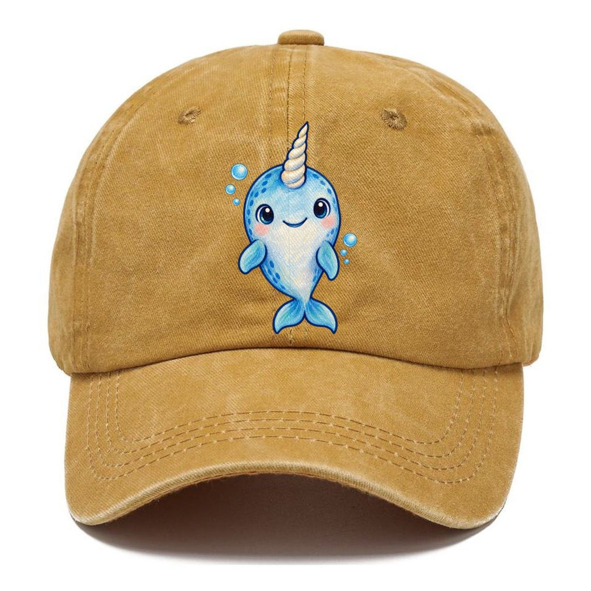 Narwhal Front Tusk Hello Sea Sprite Classic Cap – Golden Harvest