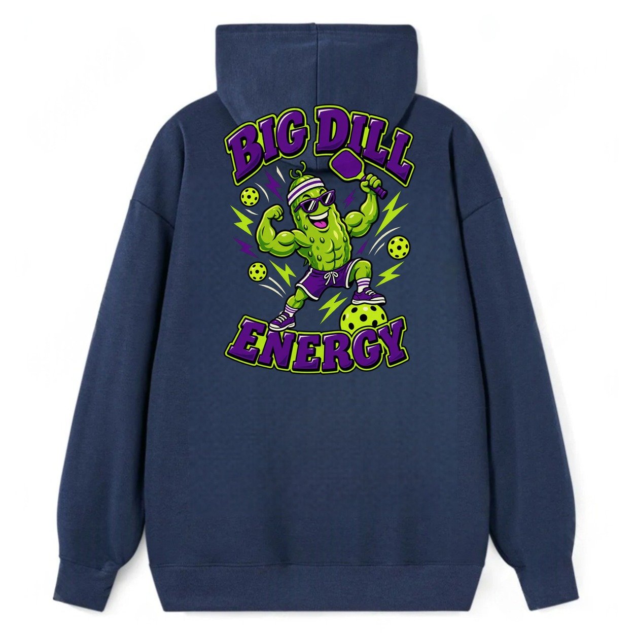 Big Dill Energy Pickleball Life Classic Pullover Hoodie – Navy