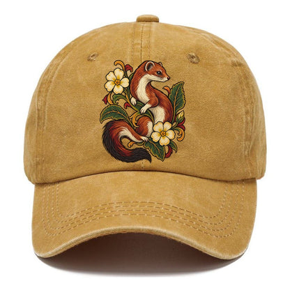 British Stoat And Primrose Uk Culture Heritage Classic Cap – Golden Harvest