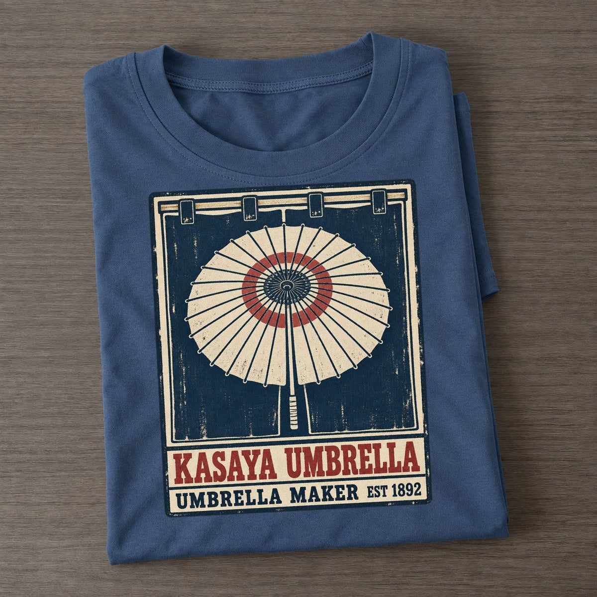 Kasaya Umbrella Noren Trade Co Classic T-shirt – Twilight Navy