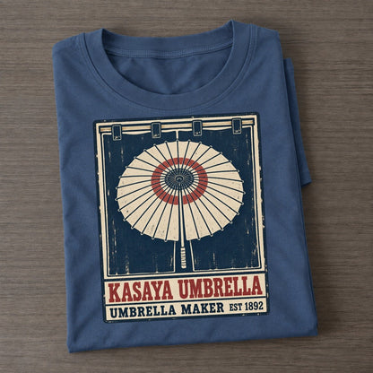 Kasaya Umbrella Noren Trade Co Classic T-shirt – Twilight Navy