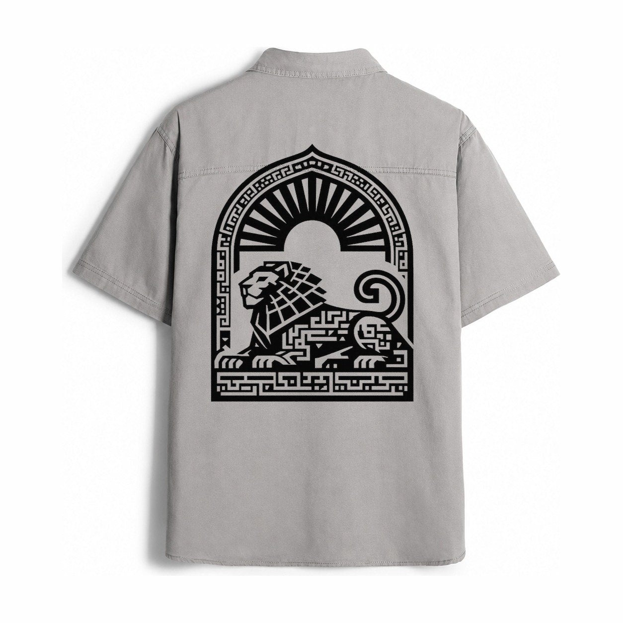 Persian Lion Arch Work Shirt – Gray