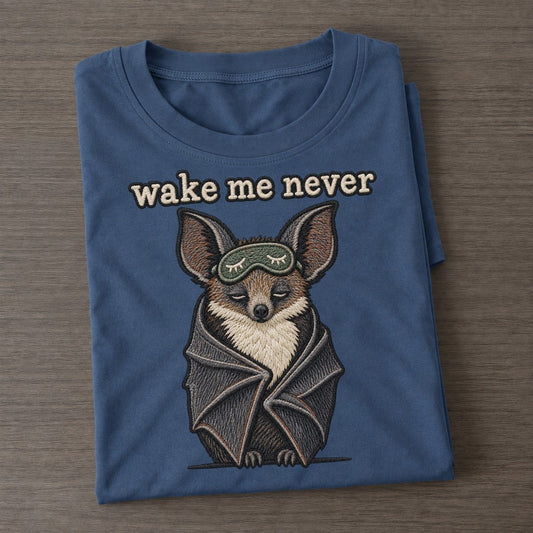 Wake Me Never Strongly Worded Classic T-shirt – Twilight Navy