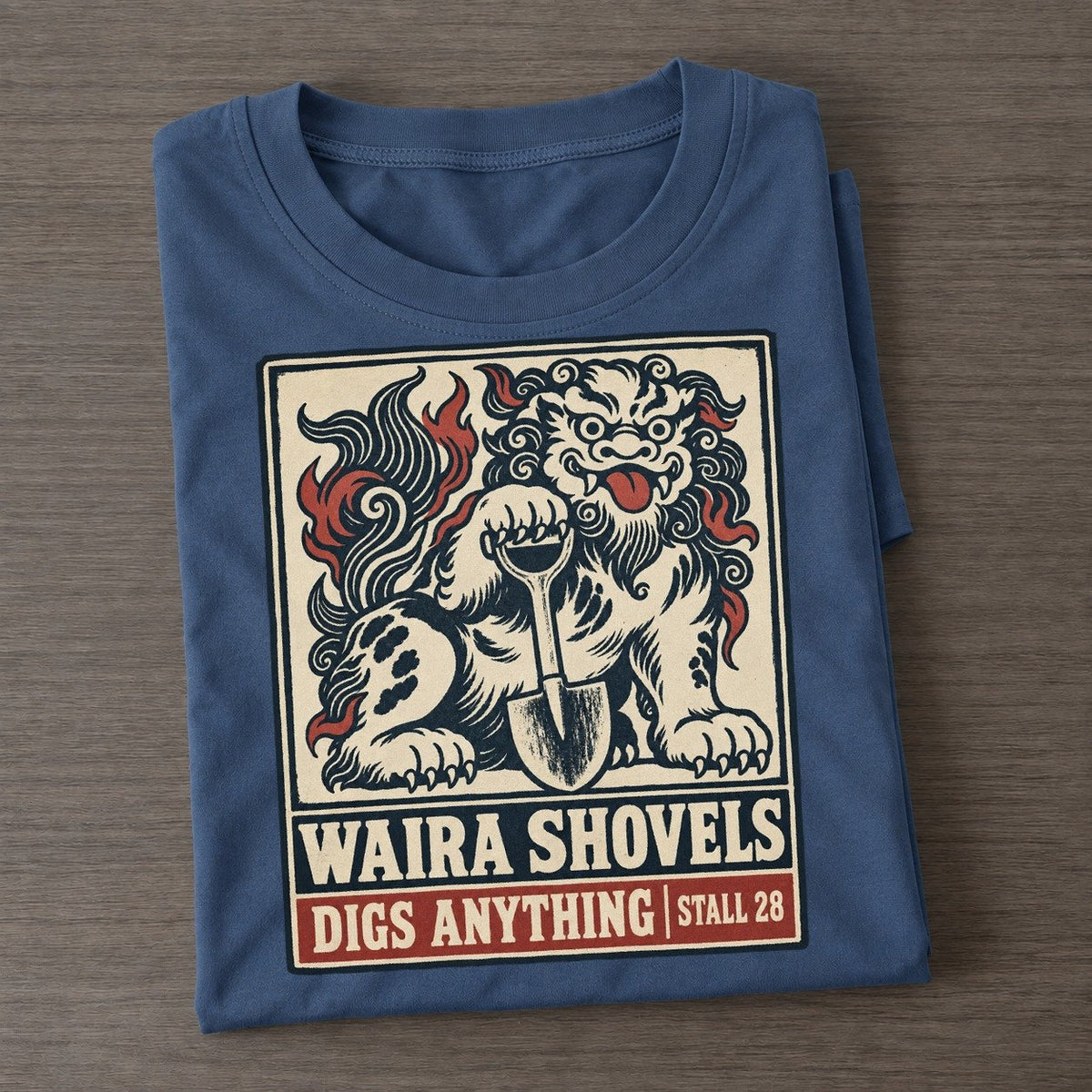 Waira Shovels Yokai Night Market Classic T-shirt – Twilight Navy