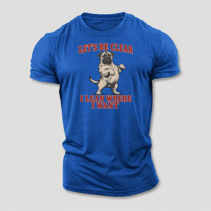 Bullmastiff Dog Declarations Cotton T-Shirt – Royal Blue