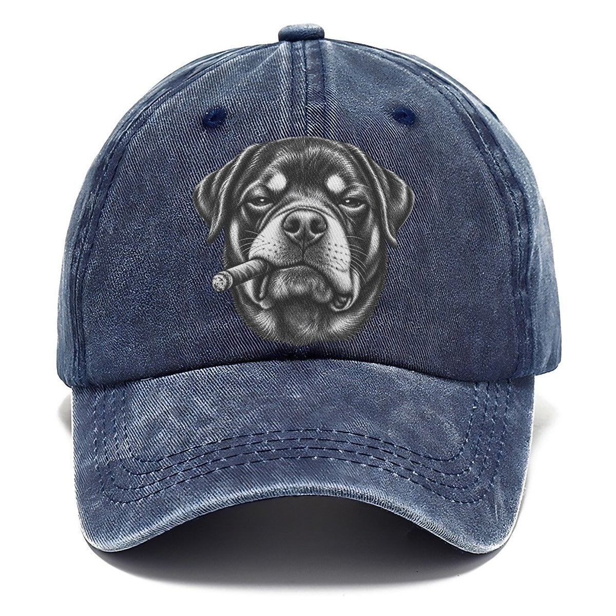 Rottweiler A Lit Cigar Smoking Dogs Smoking Dogs Portraits Classic Cap – Twilight Navy