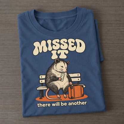 Missed It Raccoons Off Duty Classic T-shirt – Twilight Navy