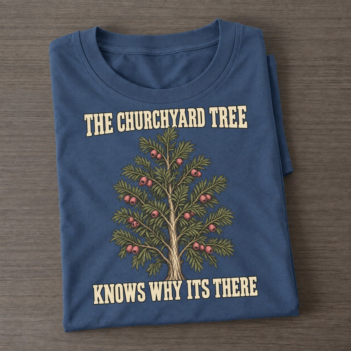 Knows Why Its There Botanical Warnings Classic T-shirt – Twilight Navy