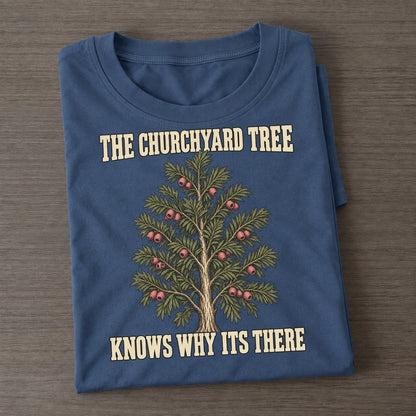 Knows Why Its There Botanical Warnings Classic T-shirt – Twilight Navy