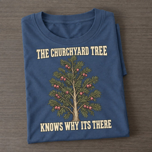 Knows Why Its There Botanical Warnings Classic T-shirt – Twilight Navy