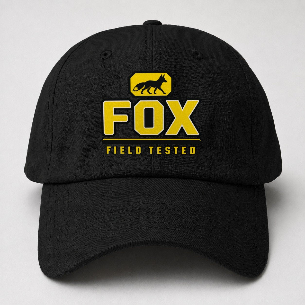 Fox Field Tested Heavy Duty Baseball Cap – Black