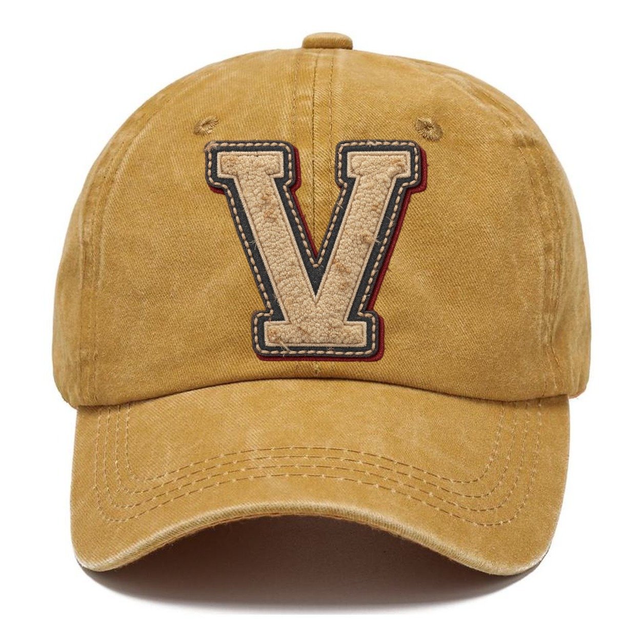 Varsity Chenille V Monogram Classic Cap – Golden Harvest