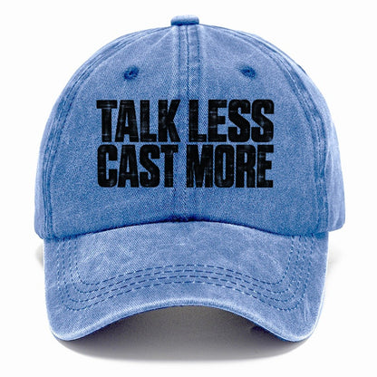 Talk Less Cast More Fishing Club Classic Cap – Summer Sky