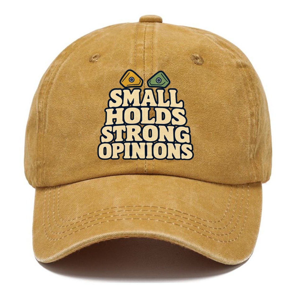 Small Holds Strong Opinions Rock Climbing Classic Cap – Golden Harvest