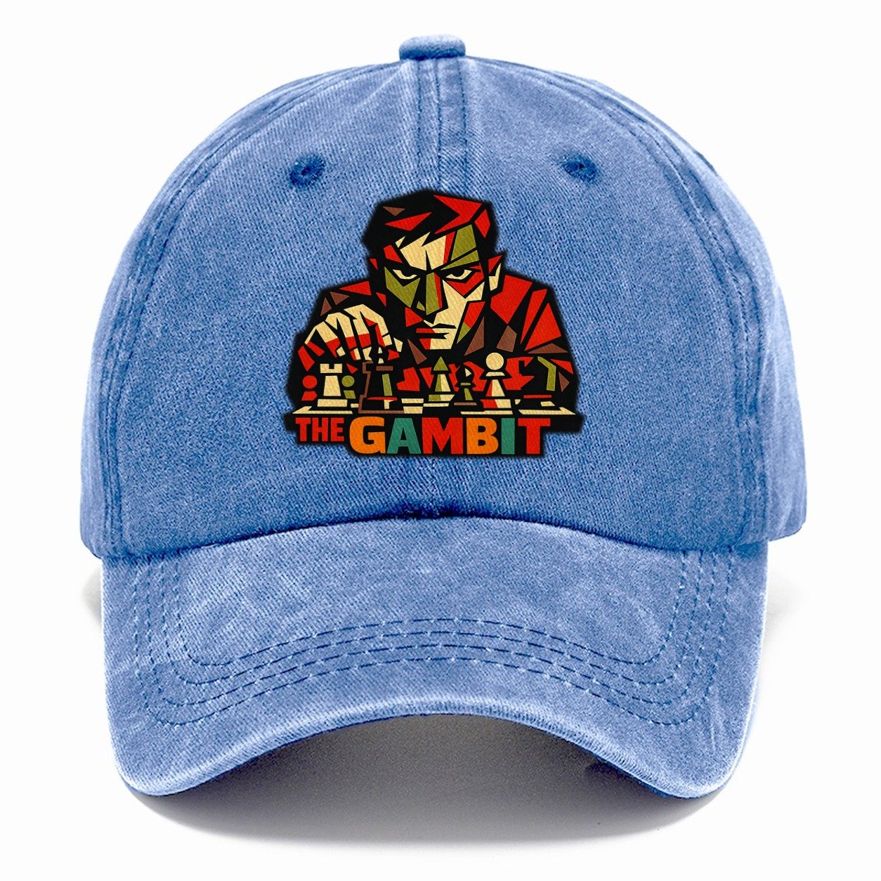 Man Leaning Over Chess Board One Classic Cap – Summer Sky