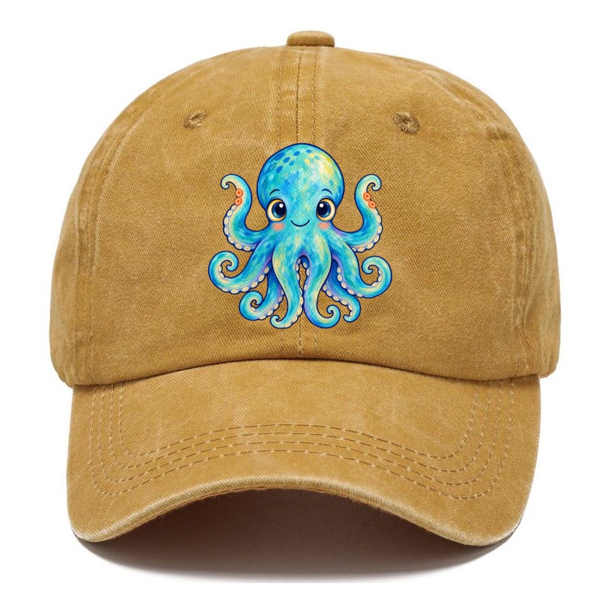 Octopus Curious Wave Sea Sprite Classic Cap – Golden Harvest