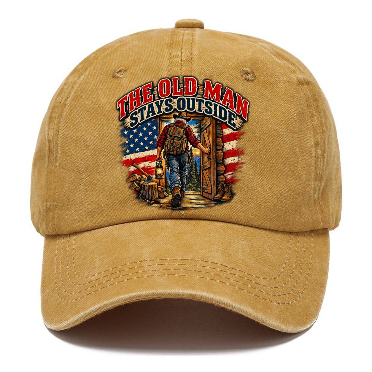 The Old Man Stays Outside Old Man Strong Classic Cap – Golden Harvest