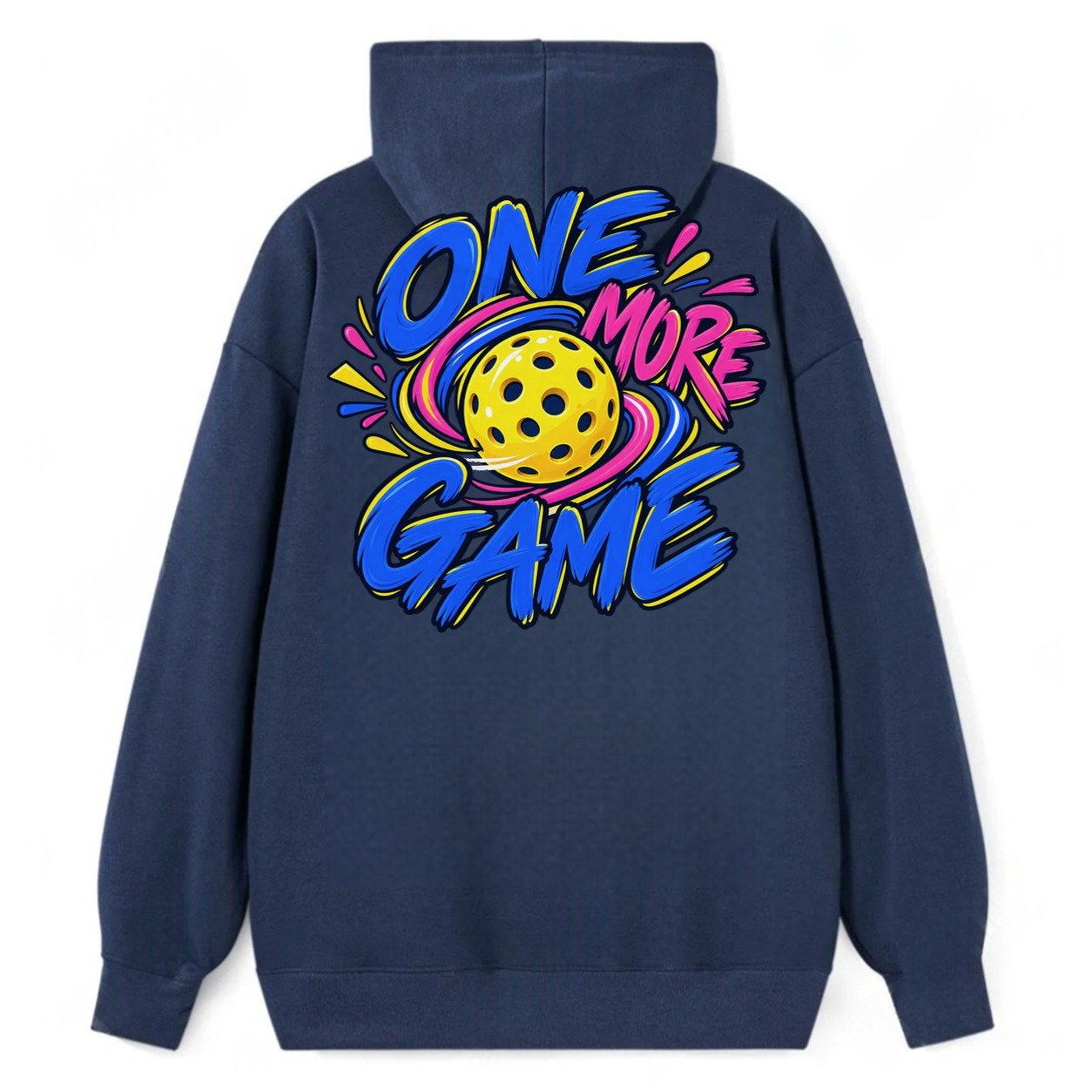 One More Game Pickleball Life Classic Pullover Hoodie – Navy