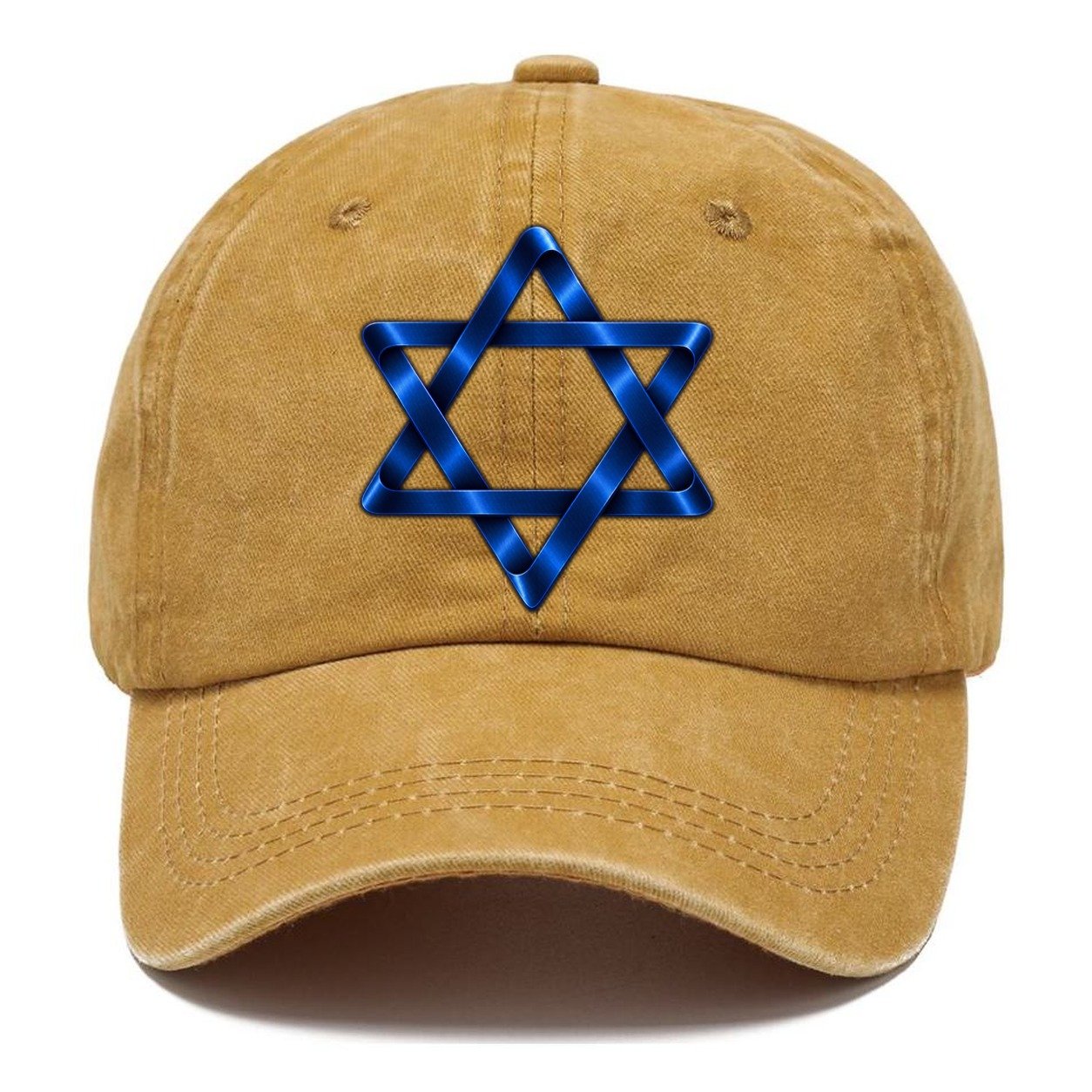 Star Of David Single Line Judaism Heritage Classic Cap – Golden Harvest