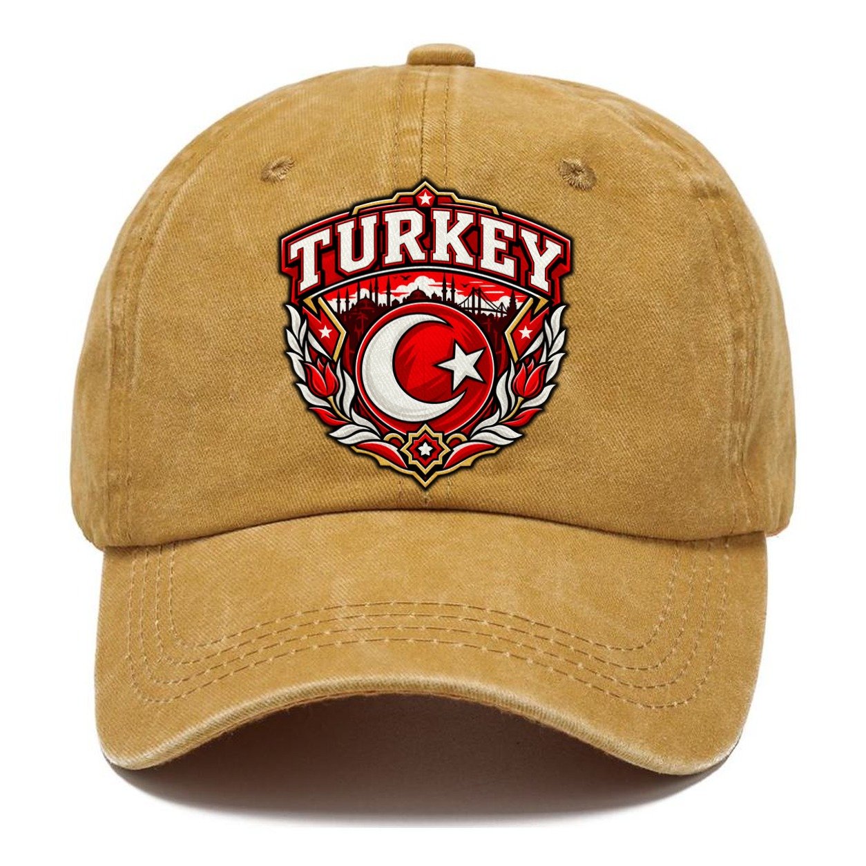 Turkey Retro Badge Country Logos Classic Cap – Golden Harvest