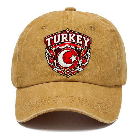 Turkey Retro Badge Country Logos Classic Cap – Golden Harvest