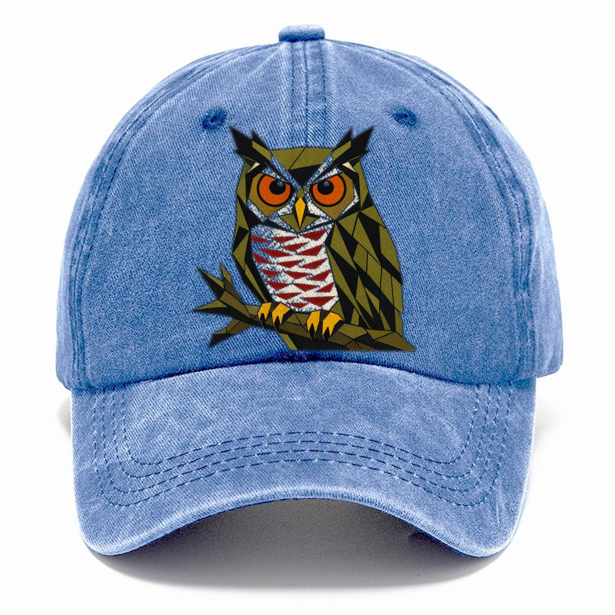 Great Horned Owl Perch Classic Cap – Summer Sky
