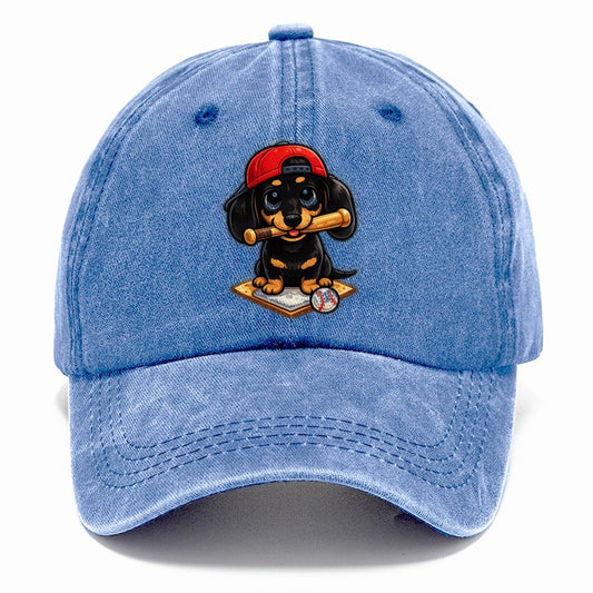 Dachshund Bat Classic Cap – Summer Sky