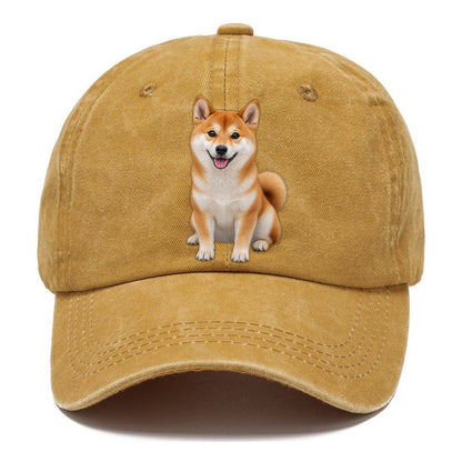 Shiba Inu Sitting Top Breeds Classic Cap – Golden Harvest