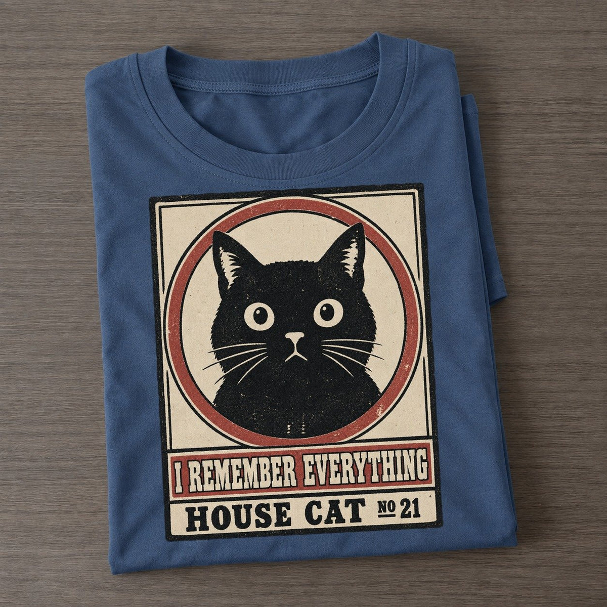 I Remember Everything Neko Says No Classic T-shirt – Twilight Navy