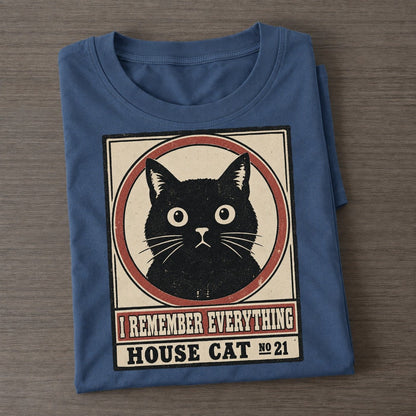 I Remember Everything Neko Says No Classic T-shirt – Twilight Navy