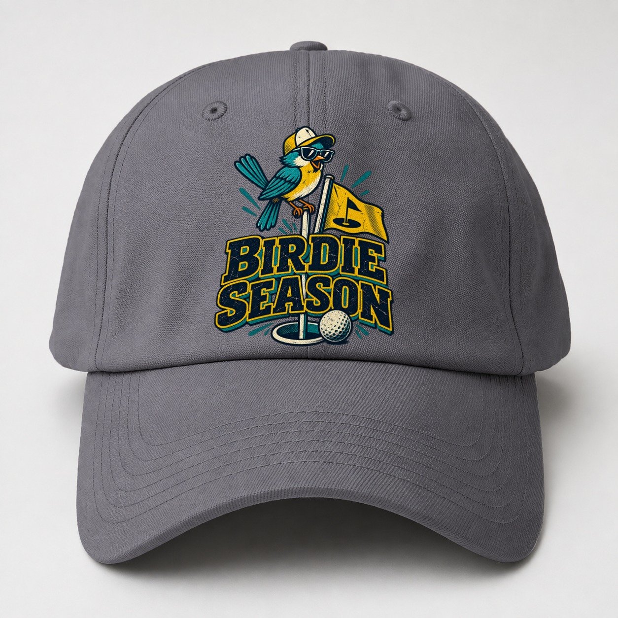 Birdie Season Golf Life Baseball Cap – Grey